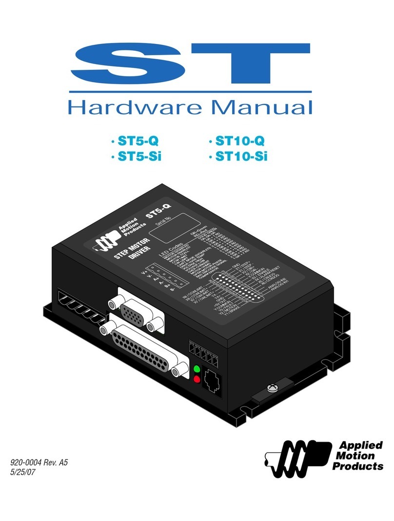 Applied Motion Products ST Series Hardware manual
