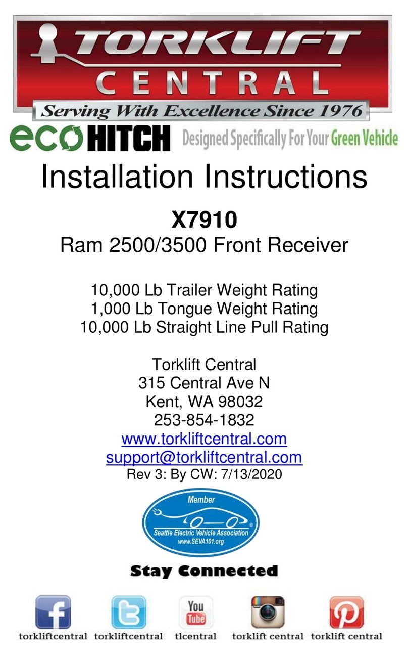 Torklift central X7910 installation instructions