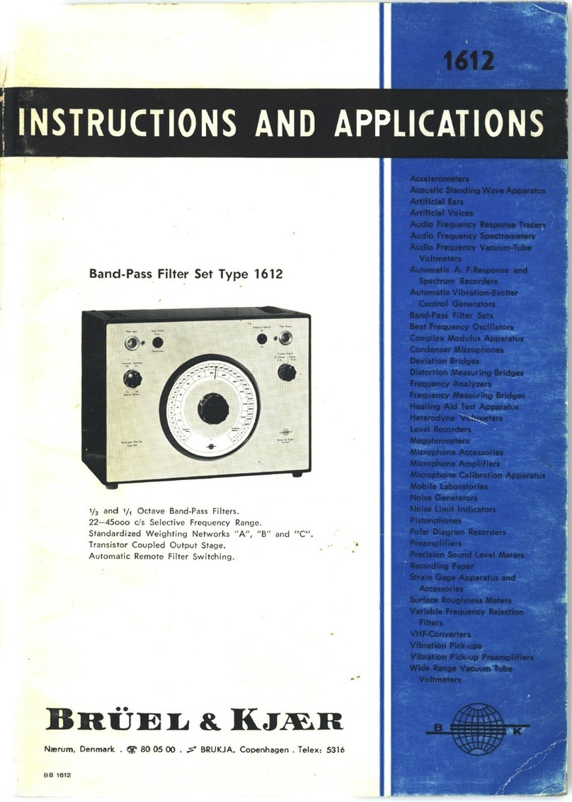 BRUEL & KJAER 1612 Instructions and applications BRUEL & KJAER 1612 Instructions and applications