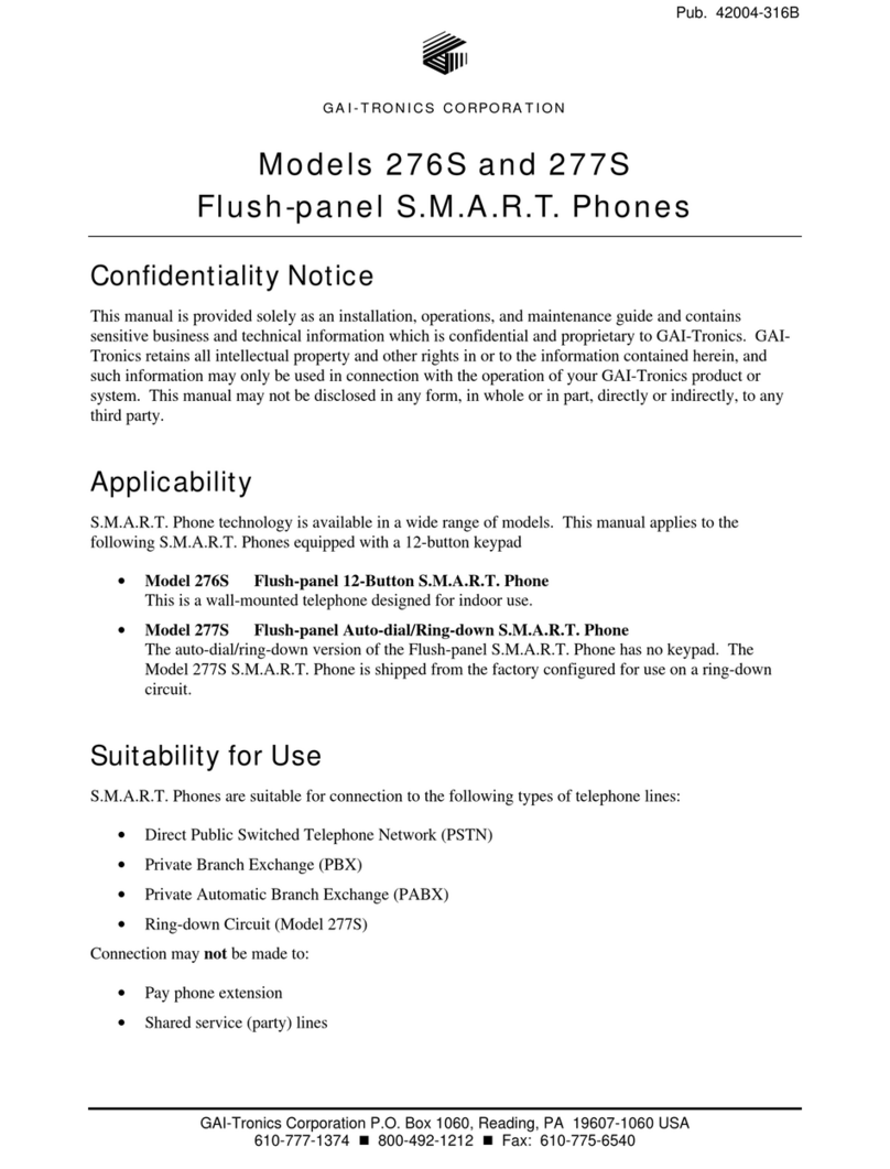 GAI-Tronics 276S manual