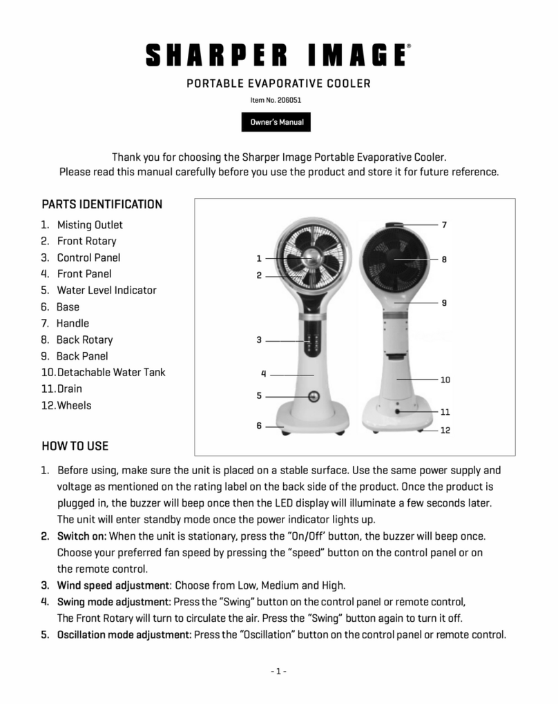 Sharper Image 206051 User manual Sharper Image 206051 User manual