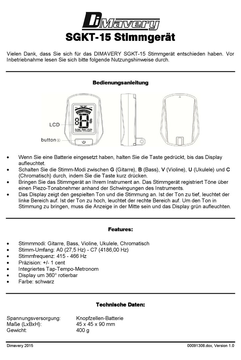 Dimavery SGKT-15 user manual