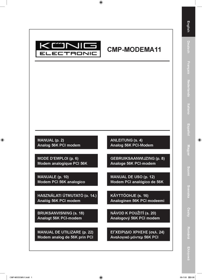 König Electronic CMP-MODEMA11 manual