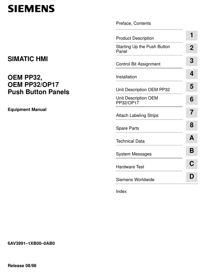 Siemens SIMATIC OEM PP32 Technical Document Siemens SIMATIC OEM PP32 Technical Document