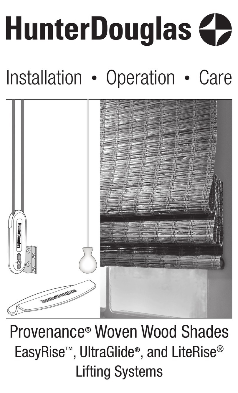 HunterDouglas Provenance Woven Wood Shades Installation operation care