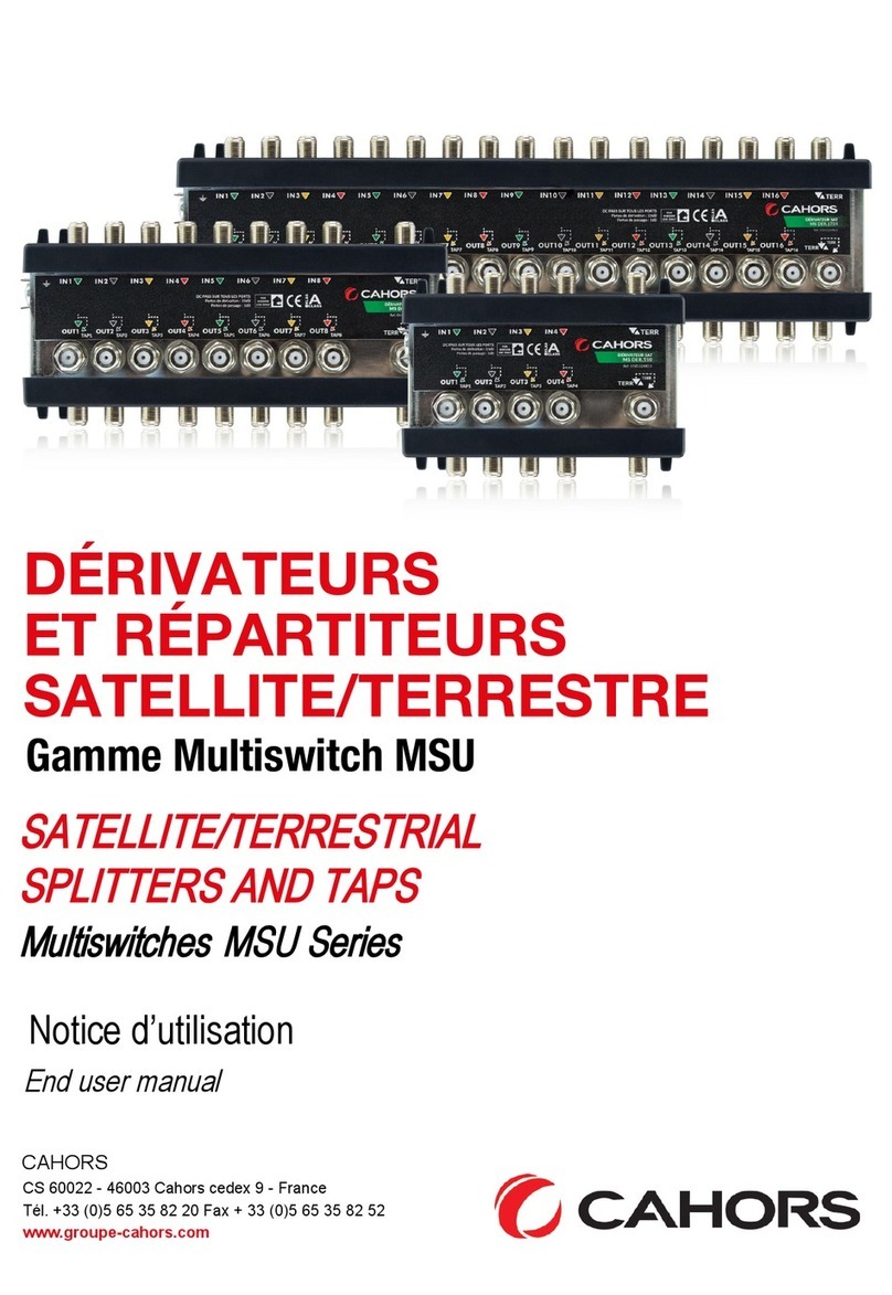cahors MSU Series End user manual