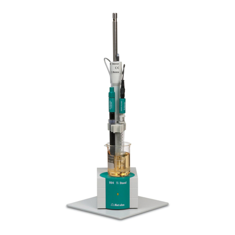 Metrohm 804 Ti Stand User manual