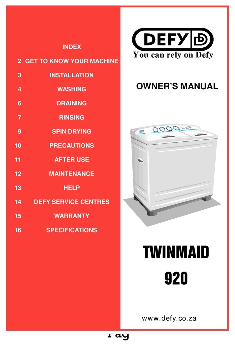 Defy TWINMAID 920 User manual