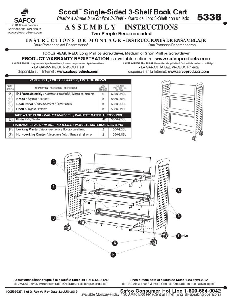Safco Scoot 5336 Assembly instructions