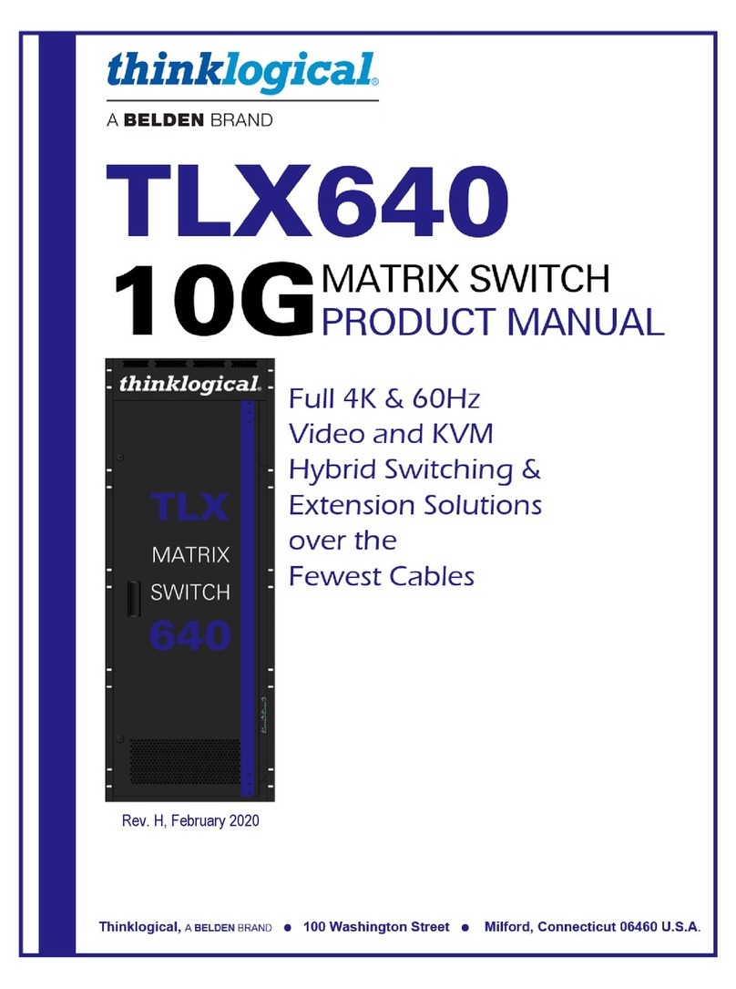 Belden Thinklogical TLX640 product manual