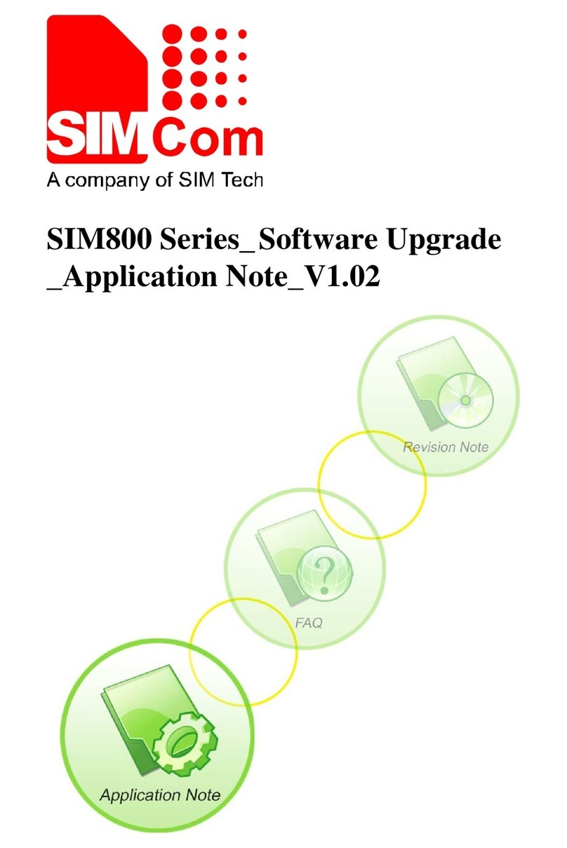 SimTech SimCom SIM800 Series Installation and operating instructions