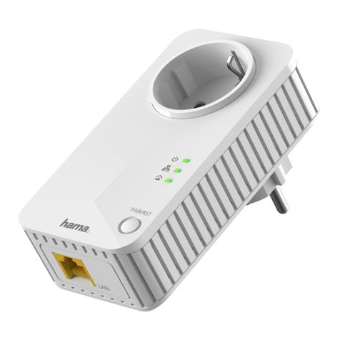 Hamach Powerline 600 Mbps Set operating instructions
