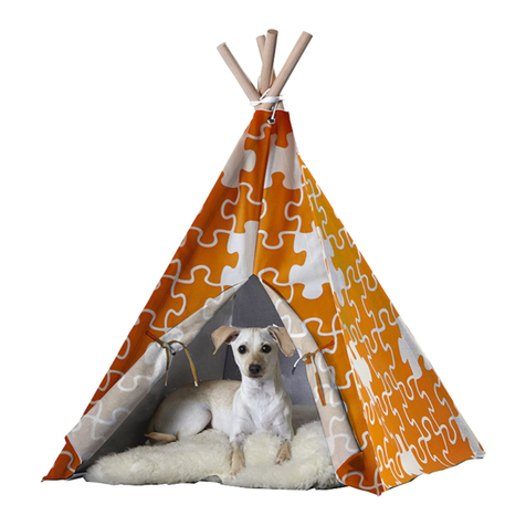 Zoovilla LARGE PET TEEPEE Installation guide