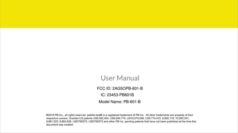 Pebblebee PB-601-B User manual