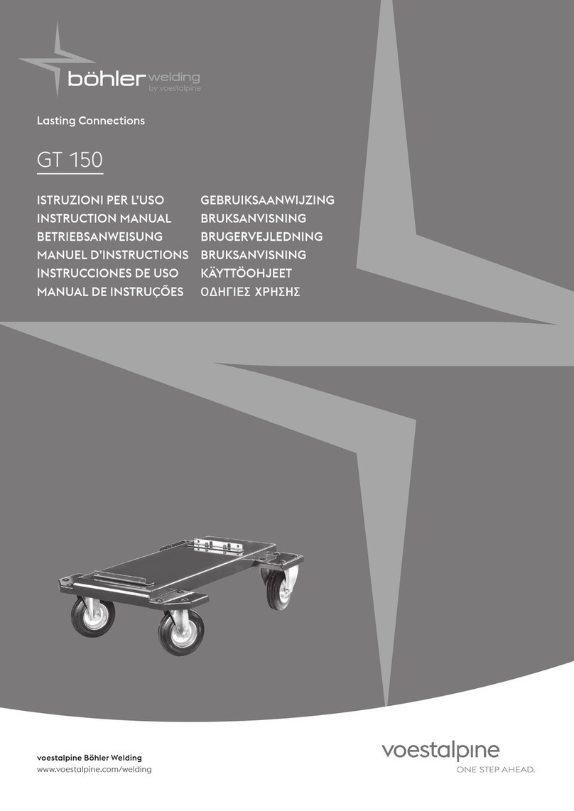 voestalpine bohler GT 150 instruction manual