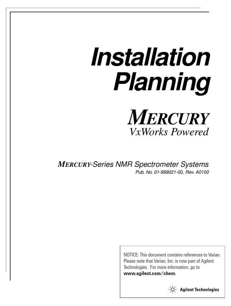 Agilent Technologies Varian MERCURY Series Installation planning