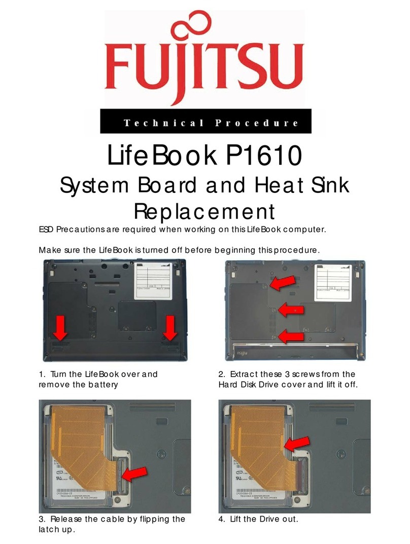 Fujitsu P1610 - LifeBook - Core Solo 1.2 GHz Reference guide
