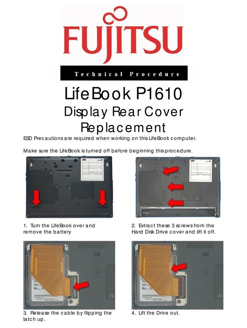 Fujitsu P1610 - LifeBook - Core Solo 1.2 GHz Reference guide