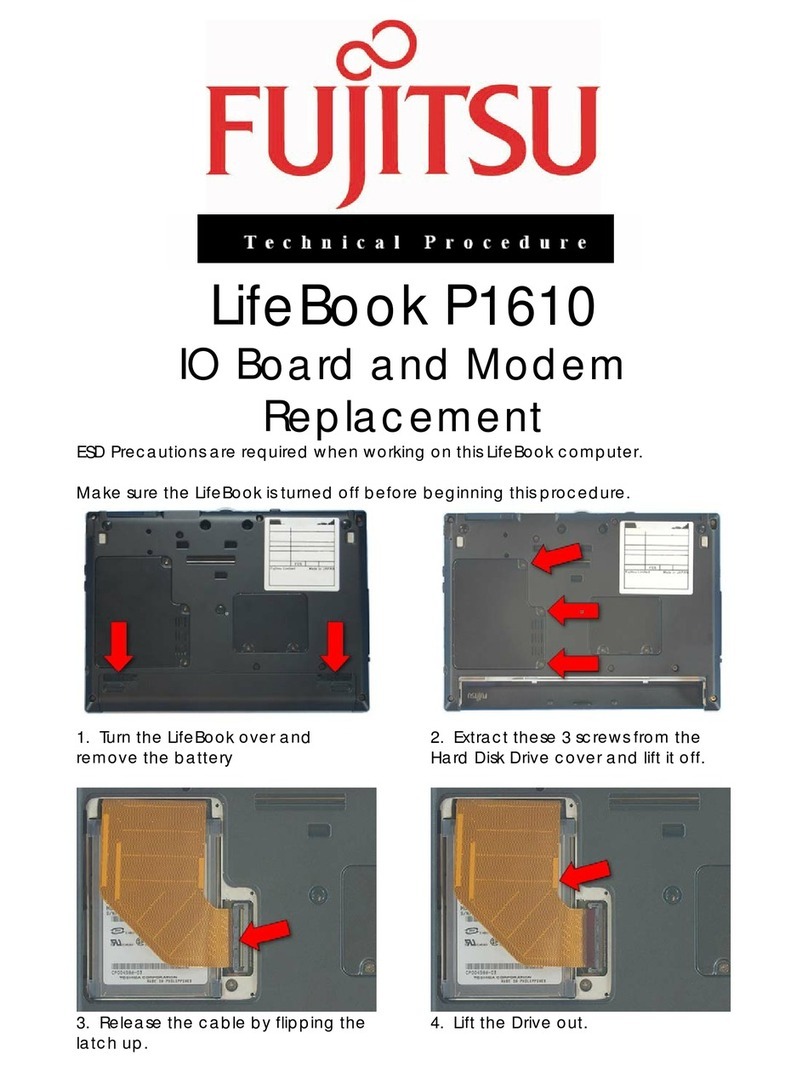 Fujitsu P1610 - LifeBook - Core Solo 1.2 GHz Technical Procedure