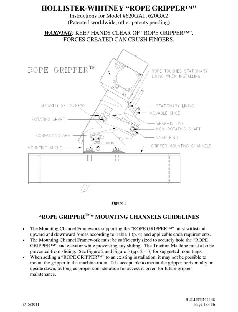 HOLLISTER-WHITNEY ROPE GRIPPER instructions