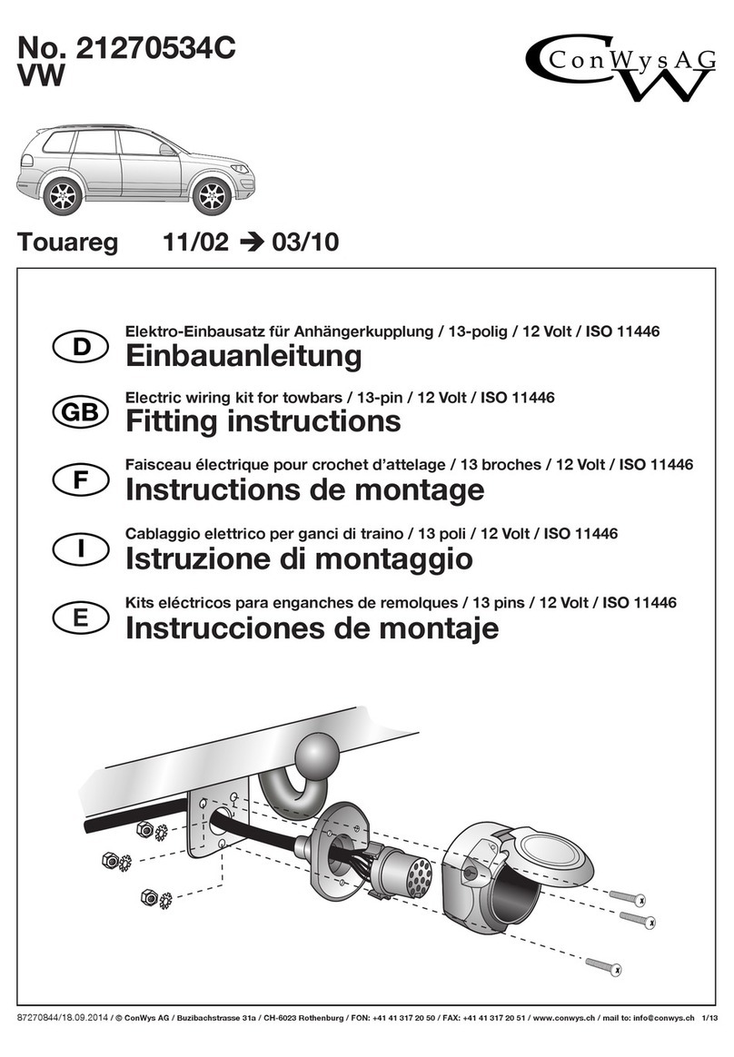 ConWys AG 21270534C Fitting instructions