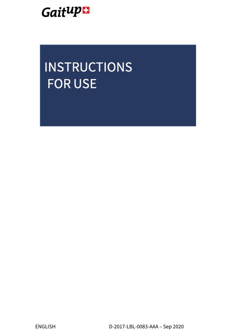 Gait up GAIT UP GO Instructions for use