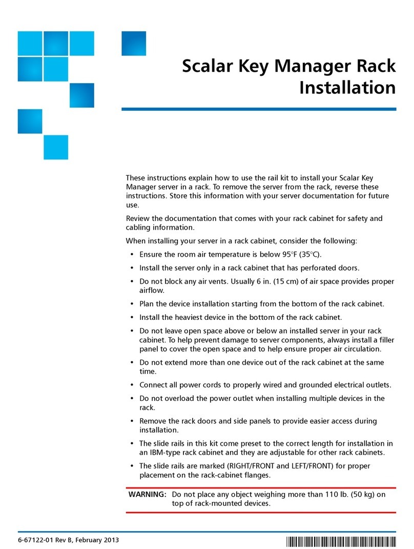 Scalar Key Manager Rack installation