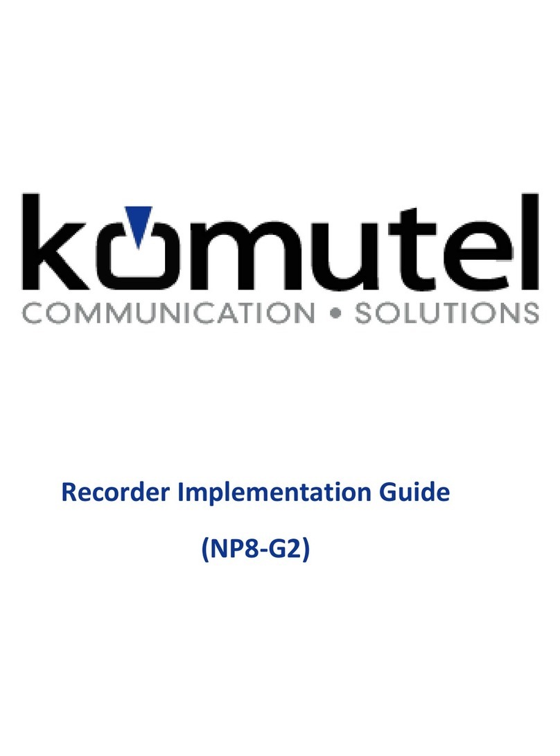 Komutel NP8-G2 User manual