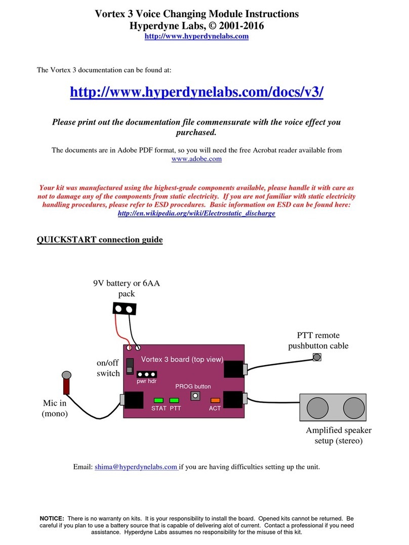 Hyperdyne Labs Vortex 3 User manual