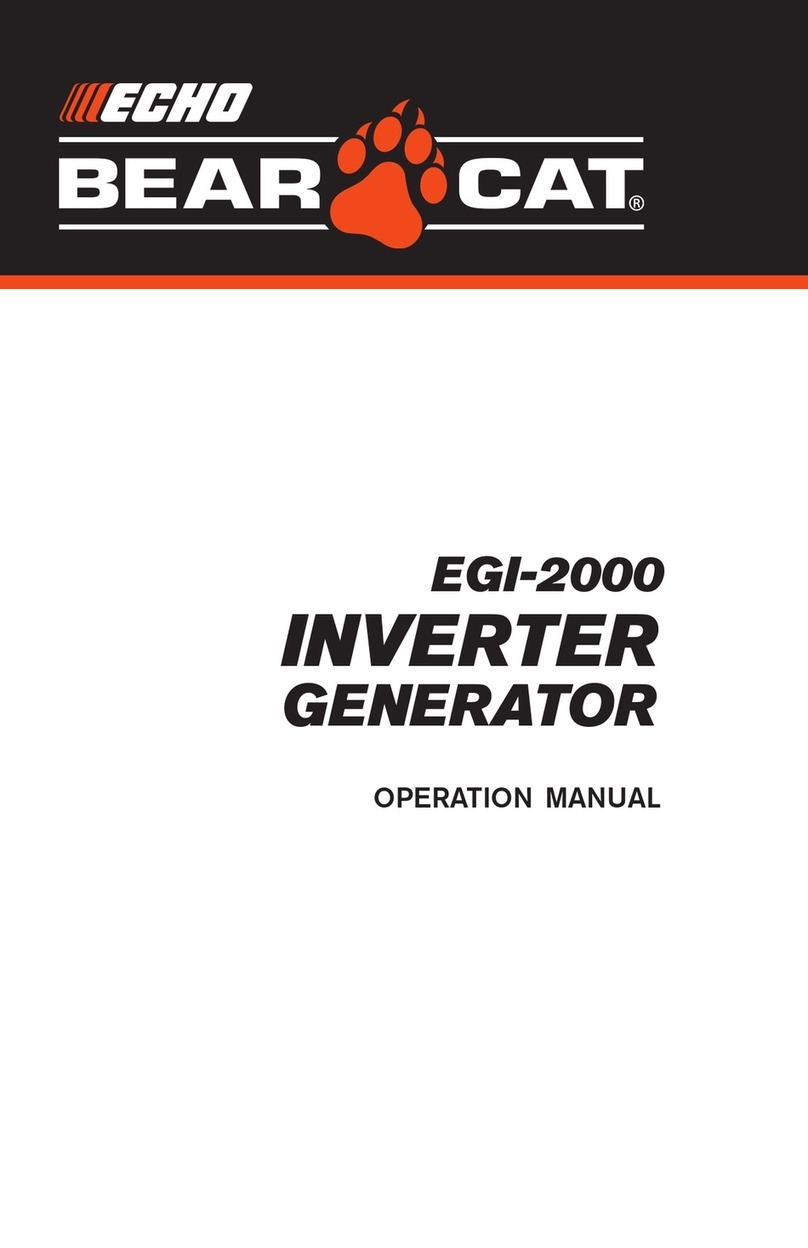 Echo BEAR CAT EGI-2000 Operation manual