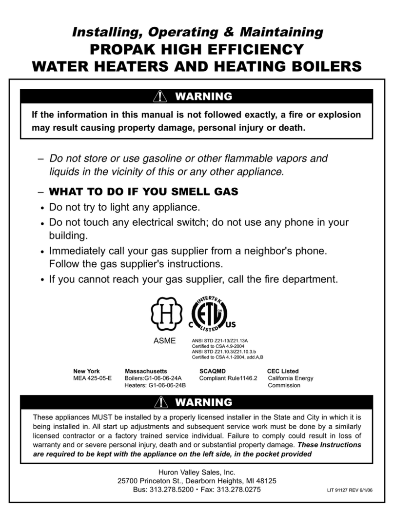 Huron Valley Sales ProPak Series Installing, operating & maintaining