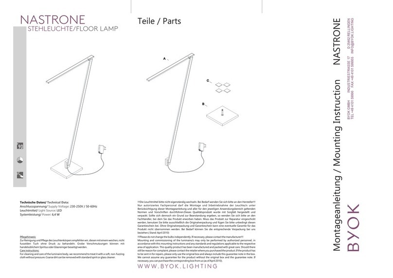 BYOK NASTRONE Mounting instruction
