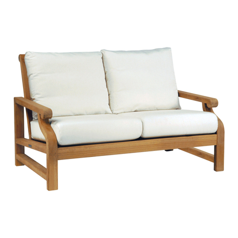 kingsley-bate Nantucket Settee NT55 Assembly instructions