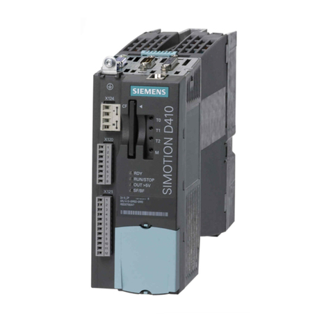 Siemens SIMOTION D410 User manual