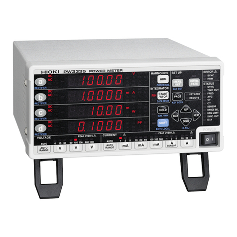 Hioki PW3335 User manual Hioki PW3335 User manual