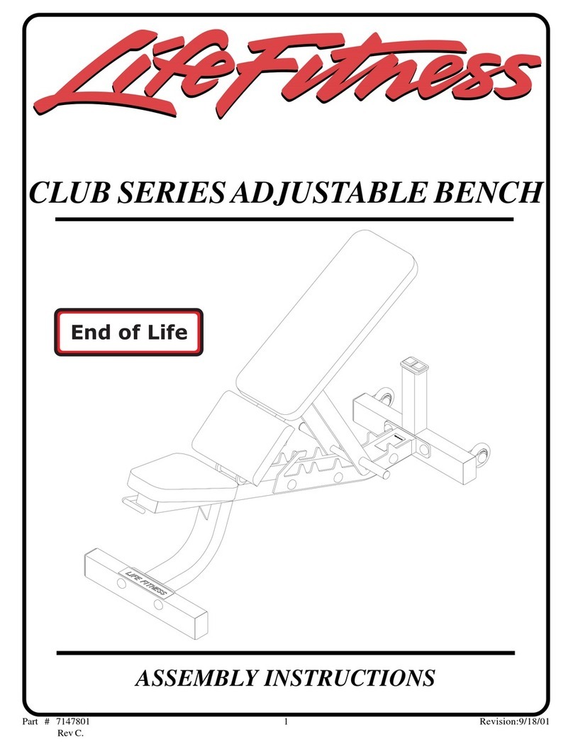 Life Fitness Club Series Assembly instructions