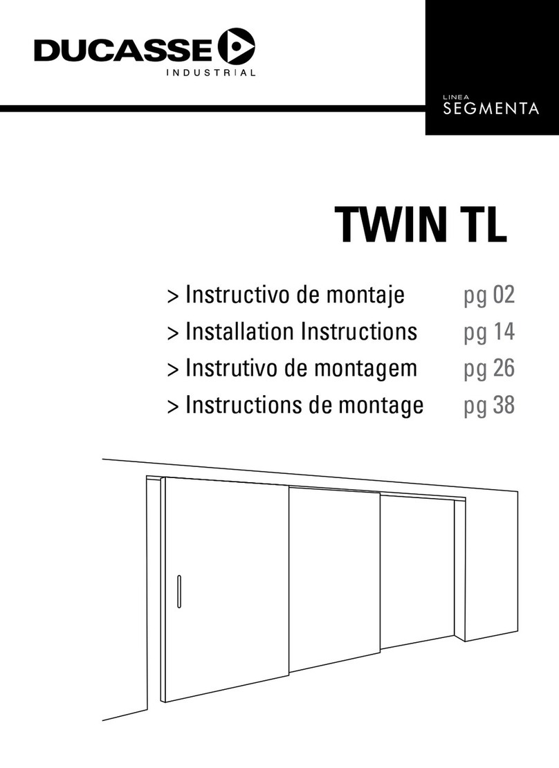 DUCASSE INDUSTRIAL SEGMENTA TWIN TL installation instructions DUCASSE INDUSTRIAL SEGMENTA TWIN TL installation instructions