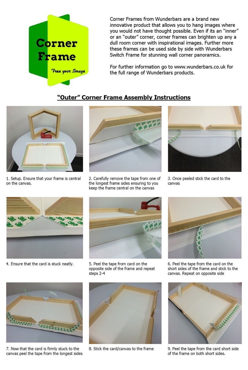 Wunderbars Corner Frames Assembly instructions Wunderbars Corner Frames Assembly instructions