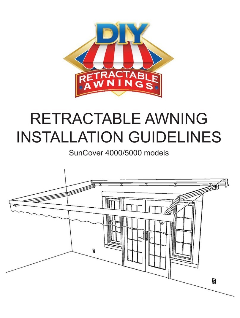 DIY Retractable Awnings SunCover 4000 Installation guidelines