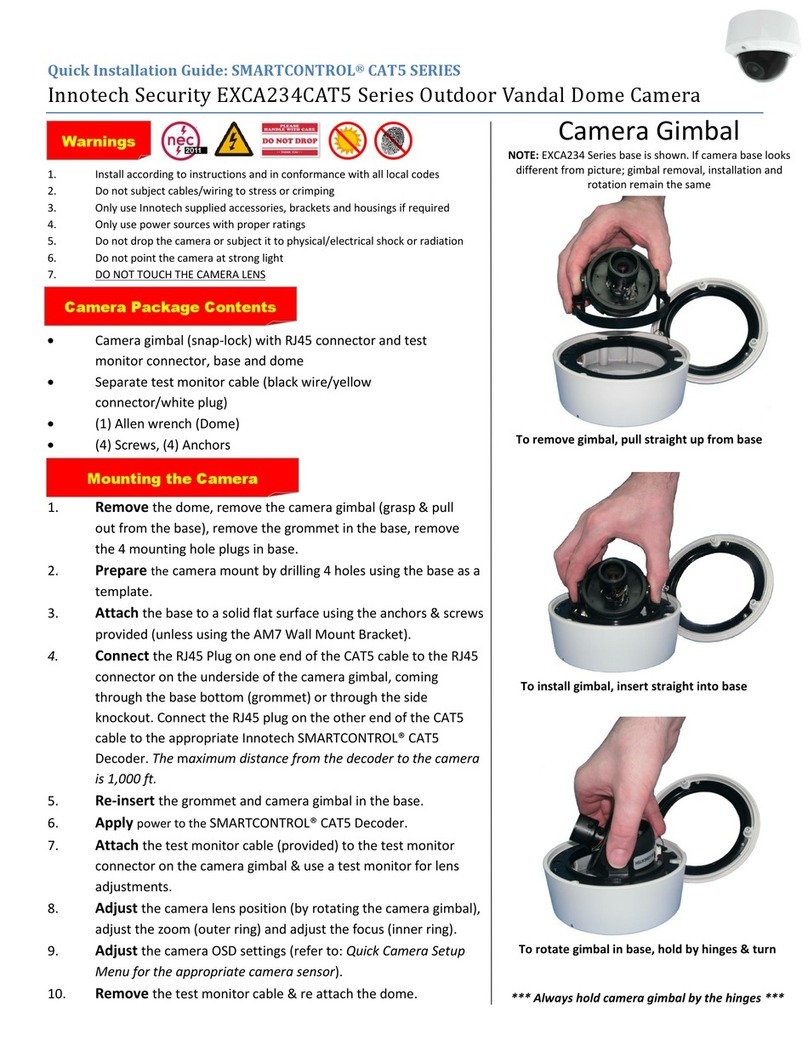 Innotech SmartControl EXCA234CAT5 Series Quick installation guide