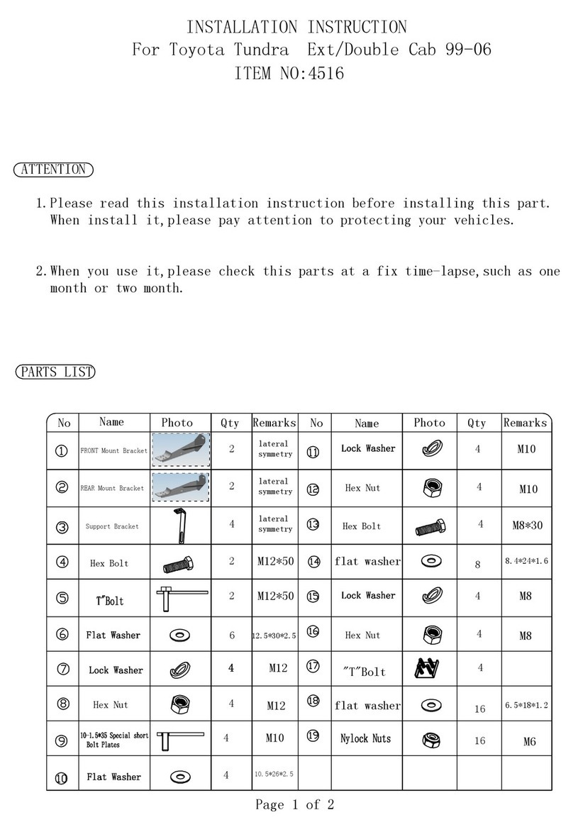 Curt Manufacturing 4516 installation instructions Curt Manufacturing 4516 installation instructions