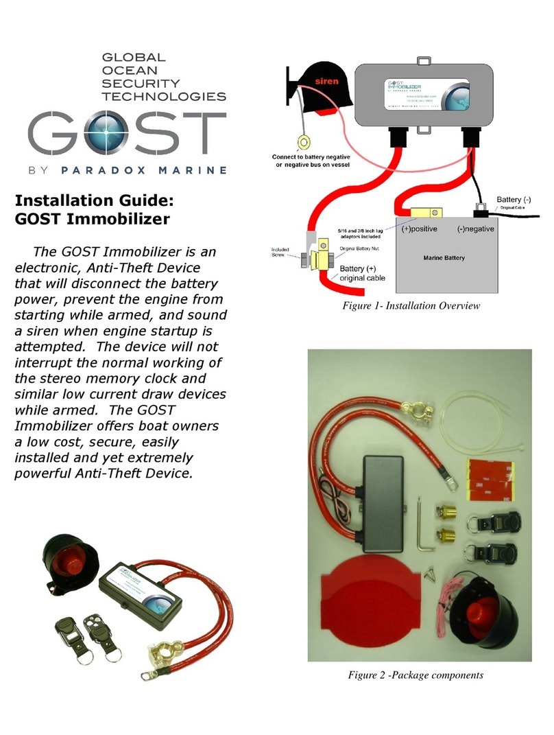 Paradox Marine GOST Immobilizer installation guide