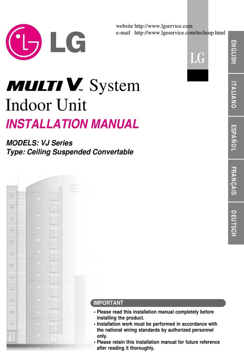 LG MULTI V VJ Series User manual LG MULTI V VJ Series User manual