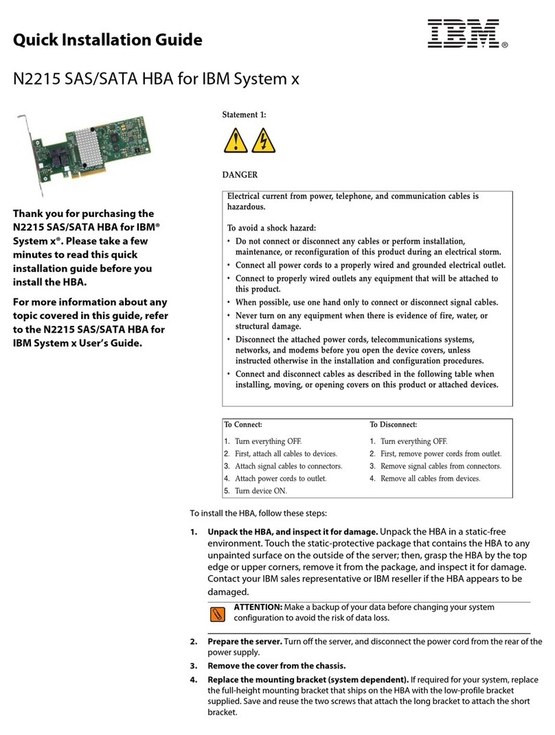 IBM N2215 Quick installation guide