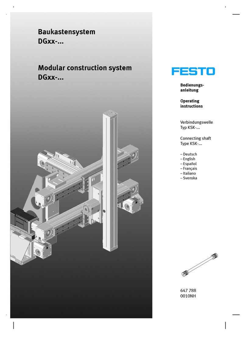Festo DG Series operating instructions