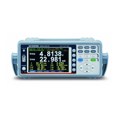 GW Instek GPM-8310 User manual
