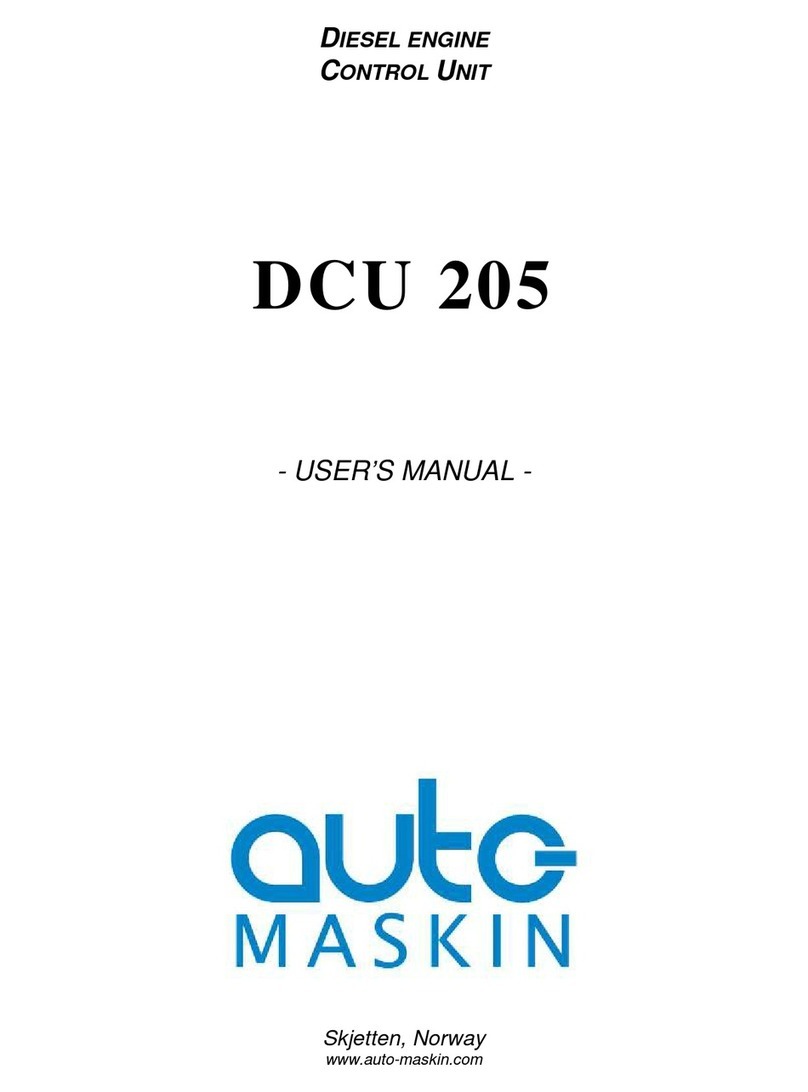auto maskin DCU 205 user manual auto maskin DCU 205 user manual