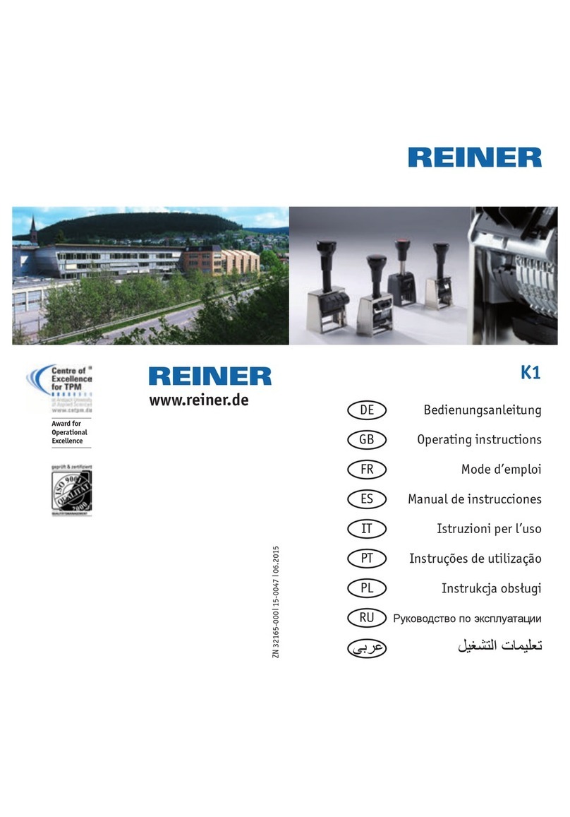 Reiner K1 operating instructions