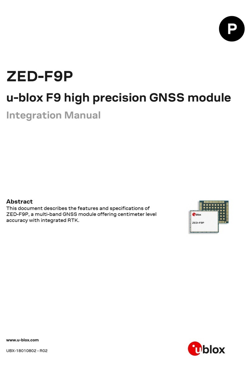 Ublox ZED-F9P Use and care manual