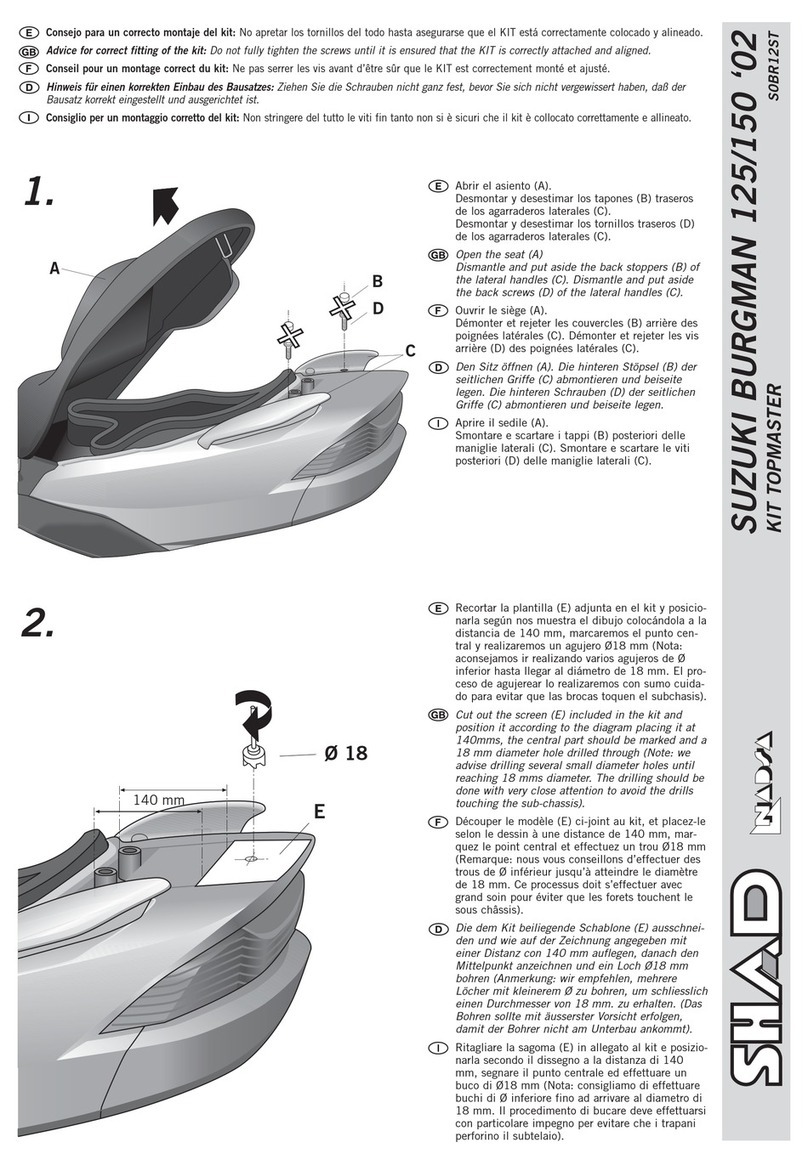 Shad KIT TOPMASTER S0BR12ST quick start guide